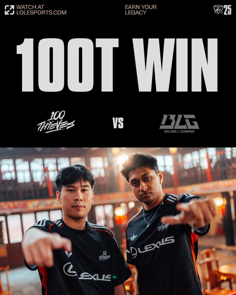 S15全球总决赛大爆冷,LPL一号种子BLG输给100T落入0-1组