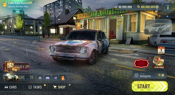 交通赛车俄罗斯村庄