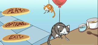 拽着气球的猫